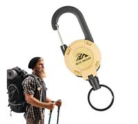 Leicht zu ziehende Schnalle - Einziehbarer Schlüsselanhängerring mit elastischem Metallclip und elastischer Kordel, langlebiges Anti-Diebstahl-Design | Tragbarer Outdoor-Campinghaken für Schlüssel, We