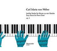 Leichte Stcke fr Klavier zu vier Hnden - Easy Pieces. Piano four hands. - op 3