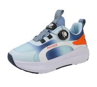 Leichtrit Zapatillas Deportivas con Ruedas para niños,Automática Calzado de Skateboarding,Zapatos con Ruedas para niñas,2 en 1,Multiusos,Retirable,Retráctil,para Regalos creativos de Vacaciones