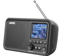 LEICKE Radio portátil Dab+ con Bluetooth 5.0, Radio Dab/Dab+ y FM, Pantalla a Color de 2,4 Pulgadas, Radio de Cocina con Cable, batería de 2000 mAh, conexión MicroSD/TF/AUX, Funciones de Alarma