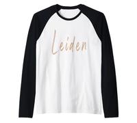 Leiden Países Bajos Diseño Elegante Vintage Camiseta Manga Raglan
