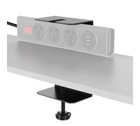 LEIDIMUS Regleta Ajustable para Montaje En Escritorio, Soporte De Toma De Corriente con Abrazadera para El Borde del Escritorio, Almohadillas De Goma Antiarañazos, Gestión De Cables