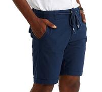 Leif Nelson Pantalones Cortos de Lino para Hombre - Bermudas para el Tiempo Libre y Verano