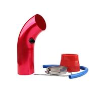 LEIFEIS Filtro De Aire para Coche Tubo De Aluminio De Admisión Coche De 3 Pulgadas Y 76 MM con Admisión De Filtro Aire Kit De Tubería Turboalimentada(Red Intake Pipe)