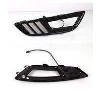 LEIFEIS Luces Antiniebla para Ford para Focus 3 MK3 2015 2016 2017 2018 Luz Diurna LED Amarilla Función Señal Giro Cubierta Luz Antiniebla DRL Conjunto Faros Antiniebla(Blanco)