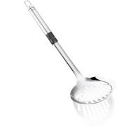 Leifheit 3052 ProLine - Espumadera | Para quitar y servir, acero inoxidable con plástico negro, diseño estable, gancho para colgar, manejo ergonómico