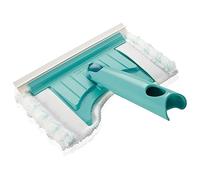Leifheit Mopa para azulejos Bath Cleaner micro dúo — 20 cm, articulación 360°, escotadura redonda