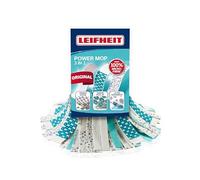 Leifheit Ersatzkopf Recambio FREGONA Power MOP 3 EN 1 1052066, Poliéster, Viscosa, Turquesa, 40 x 30 x 10.5 cm