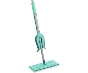 Leifheit 57023 Piccolo micro duo - Mopa | Mecanismo de compresión sin agacharse, funda microfibra 2 fibras, articulación 360°, lavable a 30 °C, multisuelos