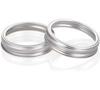 Leifheit Anillos de Rosca Reutilizables para Todos, Acero, Gris, 9.5 x 9.5 x 19.5 cm, 12 Unidades