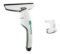 Leifheit Aspirador de ventanas Nemo con adaptador click-system, limpiacristales recargable ideal para mamparas, aspirador limpiacristales