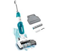 Leifheit Aspiradora sin cables Limpiasuelos Regulus Aqua PowerVac, aspirador sin bolsa para aspirar y fregar con 22 minutos de batería, de 24V