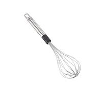 Leifheit Batidor de Varillas ProLine Mini, 31 cm, Acero Inoxidable | Mango ovalado ergonómico, acero inoxidable y plástico negro, con orificio para colgar, utensilio de cocina elegante