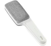 Leifheit Cepillo textil Manual Dressetta, cepillo para ropa de doble cara, para quitar pelusas, polvo y pelo, cepillo fácil de limpiar con superficie XL, Blanco y Plateado