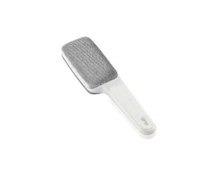Leifheit Cepillo Textil DRESSETTA Limp 1041000, Blanco/Plateado, pack de 1 unidad