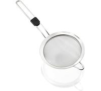 Leifheit Colador de cocina con mango fino, colador metálico con apoyo para el pulgar, colador fino con un orificio para colgar y 16 cm de diametro
