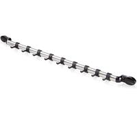Leifheit Colgador de 55 cm de ancho, ideal para guardar de forma decorativa los utensilios de cocina, barra cocina con 11 ganchos deslizantes, soporte para utensilios de acero inoxidable.