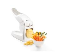 Leifheit Cortador de Patatas Fritas, 2 Cuchillas 10 y 12 mm | Para patatas y verduras, base y mango antideslizantes, cuchillas intercambiables, apto para lavavajillas, 3 años
