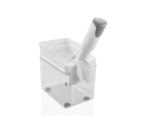 Leifheit Deshuesadora de Cerezas Cherrymat 3.0, 15 kg/h | Máquina para dehuesar, separador de huesos, canal diagonal, recipiente grande, mango antideslizante, apta lavavajillas