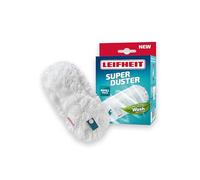 Leifheit Funda atrapapolvo para SUPERDUSTER, Plumero Lavable con Funda Antipolvo de Microfibra, para Grandes Superficies y Huecos Estrechos, Lavar no Tirar.