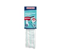 Leifheit Funda de Recambio Micro Duo para Limpiacristales 3 en 1 | Sistema de 2 fibras, microfibra muy absorbente, lavable a 40 °C, cierre de velcro, elimina grasa y suciedad fina