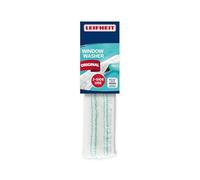Leifheit Funda de Recambio Window Washer, Micro Duo 26 cm | Recambio para limpiacristales, cierre de velcro, limpia marcos y esquinas en 1 pasada, lavable a 40 °C