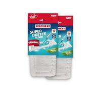 Leifheit Funda para mopa SUPERDUSTER Floor M, Set de 2 Fundas de Microfibra atrapapolvo Lavables se Puede Usar en seco sobre baldosas, Laminado o parquet, Lavar no Tirar