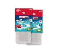 Leifheit Fundas para Polvo SUPERDUSTER Floor M, 2 Microfibras, Lavable | Reutilizables hasta 100 lavados a 40 °C, compatibles con CLEAN TWIST M Ergo, POWER CLEAN y Picobello M