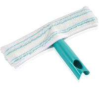 Leifheit Limpiacristales Window Washer, limpia ventanas, marcos y esquinas, limpiaventanas absorbente con funda de lavado de dos fibras, 26 cm