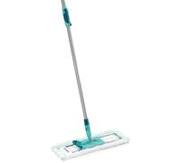 Leifheit Mopa Profi XL Micro Dúo con palo telescópico de acero, mopa profesional con funda de lavado, mopa fregasuelos con articulación móvil de 360°