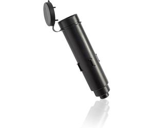 Leifheit Manguito de Suelo para Tendedero, 50 mm, Hormigonable | Casquillo de recambio con tapa antipolvo, apto para tendederos Leifheit y otros modelos con tubo de 50 mm, doble fondo