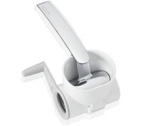Leifheit Molino Rallador de Queso ComfortLine, Tambor Manual | Rallado fino para queso duro y parmesano, desmontable para limpiar, manivela reversible, apto para diestros y zurdos