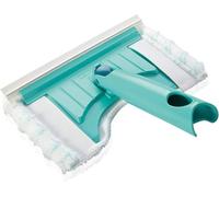Leifheit Mopa para azulejos Bath Cleaner micro dúo — 20 cm, articulación 360°, escotadura redonda