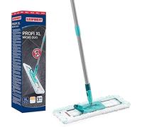 Leifheit Mopa Profi XL micro dúo con palo de acero, mopa flexible con articulación giratoria, mopa fregona para superficies grandes