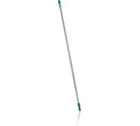 Leifheit Palo de Acero 140 cm, Sistema Click para Limpieza | Compatible con productos Leifheit Click System, cabezal antideslizante, orificio giratorio 360°, fácil de guardar