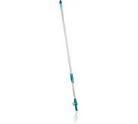Leifheit Palo de Acero telescópico con articulación, Palo telescópico de 110 a 190 cm con conexión Click System, Palo Extensible de Limpieza