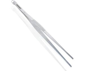 Leifheit Pinza de Cocina 20 cm, Acero Inoxidable de Precisión | Ideal para emplatar y decorar, apta para sartén y parrilla, robusta, duradera, apta para lavavajillas, con colgador