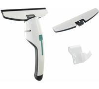 Leifheit Set Aspirador de ventanas Nemo con boquilla para baño, aspirador limpiacristales con soporte de pared, 45 min. de batería