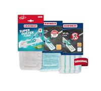 Leifheit Set de 3 Fundas para mopa Profi XL, para Limpieza en seco y en húmedo en Suelos de parquet, baldosas y Mucho más, Lavar no Tirar