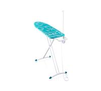 Leifheit Tabla de Planchar Air Board M Solid Plus, Thermo Reflect | Ultraligera y plegable, superficie 120 x 38 cm, altura regulable hasta 100 cm, con soporte, enchufe y guía cable