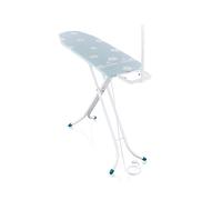 Leifheit Tabla de Planchar Classic M Compact Plus, Enchufe Integrado | Superficie 120 x 38 cm, altura regulable 76-96 cm, soporte para cable, estable, protección anticorrosión
