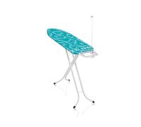 Leifheit Tabla de planchar plegable Air Board Compact M para planchas de vapor, mesa de planchar ultraligera, tabla de planchado en menos tiempo, Azul/Blanco, Único (72585)