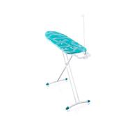 Leifheit Tabla de Planchar Plegable Air Board M Solid, Tabla de Planchado de 120x38 cm con Funda termorreflectante, Altura Ajustable 76-100 cm, Mesa de Planchar con Soporte de Hierro para la Plancha