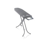 Leifheit Table à repasser noire Classic M Black, planche à repasser compacte et pliante 120 x 38 cm, table repassage réglable en hauteur avec repose fer fixe