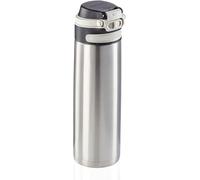 Leifheit Taza Térmica Flip 600 ml, Apertura 1 Mano, Silver