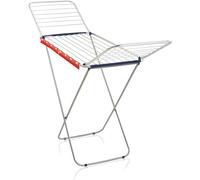Leifheit Tendedero con alas Classic Siena 200 Easy Aluminium, tendedero de ropa plegable para prendas grandes y pequeñas, estable tendedero exterior e interior, 20 m de longitud de tendido.