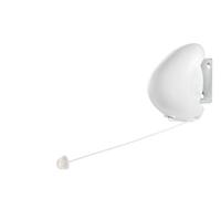 Leifheit Tendedero de Pared Rollfix Single 80, Retráctil 8 m | Cuerda automática limpia, resistente a la intemperie, para 1 carga, interior/exterior, poliéster con PVC lavable
