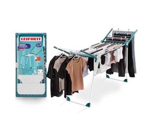Leifheit Tendedero de pie Pegasus RockSolid, 21 m de Longitud de Secado | Resistente tendedero Plegable, tendedero de alas con Varillas Extra Gruesas, para Interior y Exterior, Estable