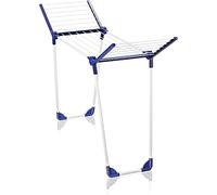 Leifheit Tendedero de Ropa Pegasus 120 Solid Bath, 12 m Plegable | Tendedero interior para bañera, 43 cm de ancho, alas de 93 cm, inoxidable, estable, compacto y fácil de guardar
