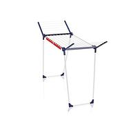 Leifheit Tendedero con alas Pegasus 150 Solid Slim, tendedero de ropa plegable para prendas grandes y pequeñas, estable tendedero exterior e interior